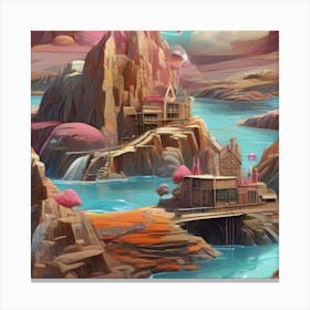 City In The Desert Canvas Print