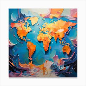 World Map 46 Canvas Print