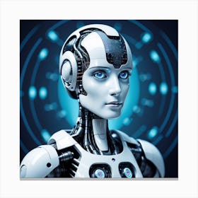 Futuristic Female Robot 3 Canvas Print