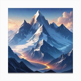 Mountain Landscape Canvas Print