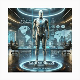 Secretary General Futuristic Canvas Print