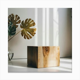 Wooden Cube Canvas Print