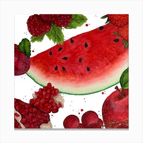 Red Fruits 1 Canvas Print