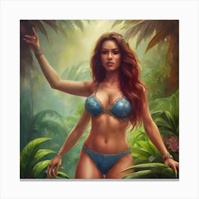 Eve in the Garden Canvas Print