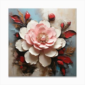 Camellia flower 6 Canvas Print