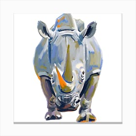 White Rhinoceros 02 Canvas Print