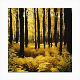 Ferns In The Forest Canvas Print