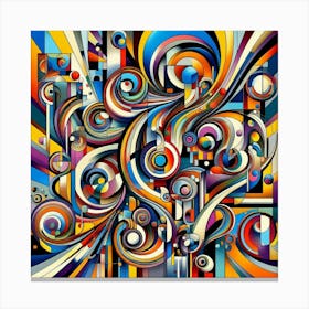 Abstract Abstract Painting Canvas Print