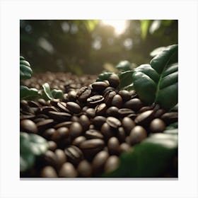 Coffee Beans - Coffee Stock Videos & Royalty-Free Footage 2 Canvas Print