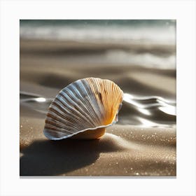 Shell On The Beach 2 Canvas Print