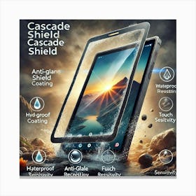 A Durable Cascade Shield Screen Protector Specific Canvas Print