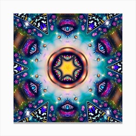 Psychedelic Mandala 52 Canvas Print