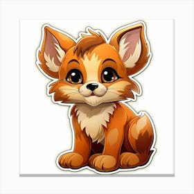 Cute Fox 136 Canvas Print