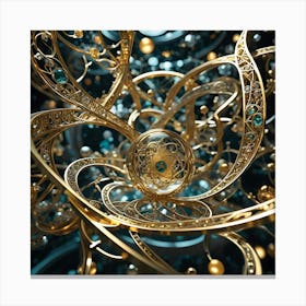 Genius, Madness, Time And Space 44 Canvas Print