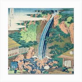 Waterfall In A Garden Canvas Print