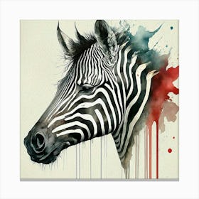 Zebra Hand Canvas Print