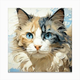 Portrait Of A Cat 1 Canvas Print