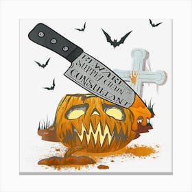 Supply Chain Consultant Funny Halloween Party Canvas Print