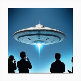 Alien Spaceship Canvas Print