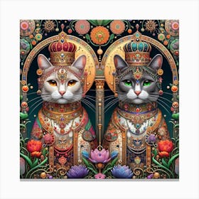 The Majestic Cats 15 Canvas Print