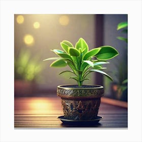 Potted Plant Canvas Print