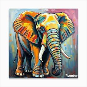 Elephant Painting Canvas Print