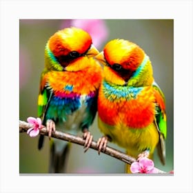 Colorful Birds Canvas Print