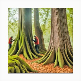 Mossy Trees Canvas Print