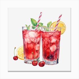 Cherry Lemonade 8 Canvas Print