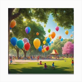 Walt Disney Park Canvas Print