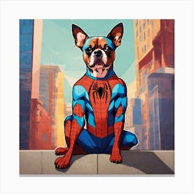 Spider-Man Dog 3 Canvas Print