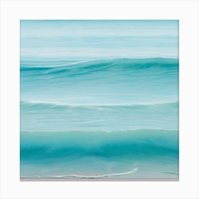 Turquoise Waves At The Beach Canvas Print