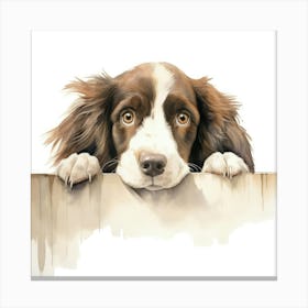 Spaniel English Sprint 2 Canvas Print