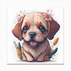 Cute Dog (2) Canvas Print