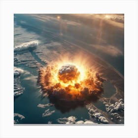 Atomic Explosion Canvas Print