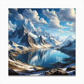 Mountain Lake 63 Canvas Print