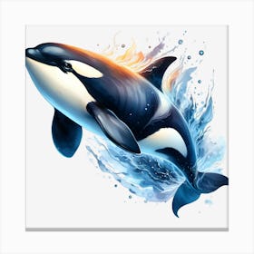 Orca Whale 1 Canvas Print