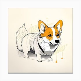 Corgi 22 Canvas Print