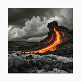 Lava Flow 2 Canvas Print