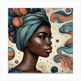 Skyris Celestial Portrait Canvas Print