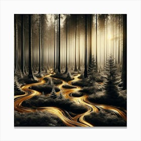 Golden Forest 10 Canvas Print