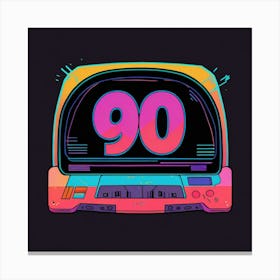 90 Retro Canvas Print