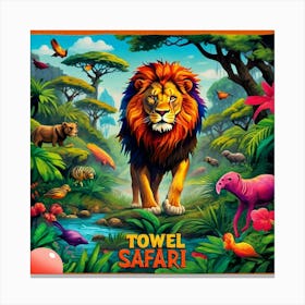 Towel design Safari Canvas Print