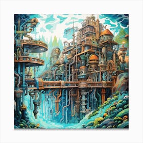 City Of The Future 2 Canvas Print