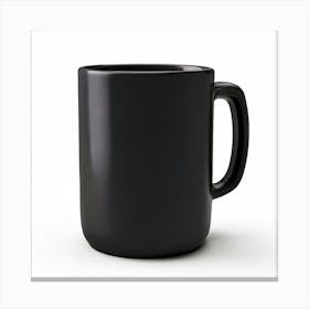 Black Coffee Mug Canvas Print