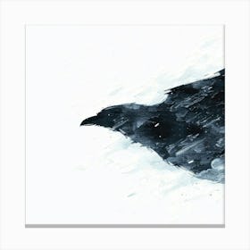 Crow Minimal Canvas Print