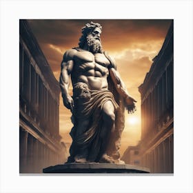 Statue Of Greece Canvas Print