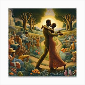 Dance In The Garden Canvas Print