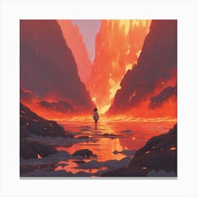 Lava Painting Canvas Print