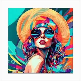 Hawaiian Girl Canvas Print